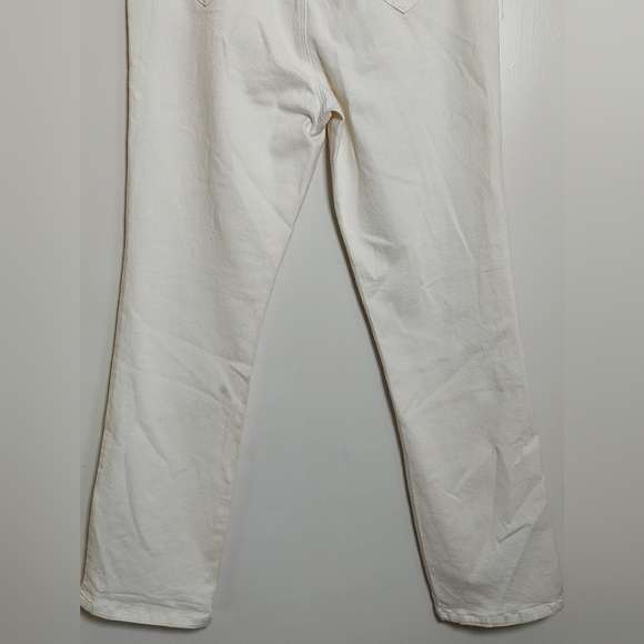 Crest Women's White Jeans with Black Embroidery Western Style - Picture 9 of 13